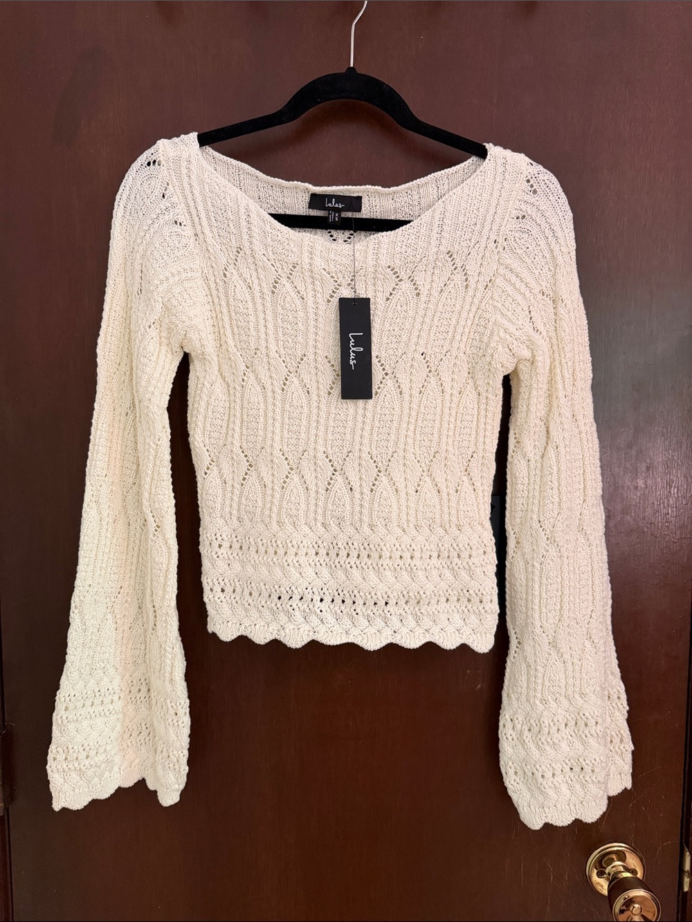 Lulus crochet sweater